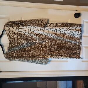 J Crew Leopard print 100% Silk dress